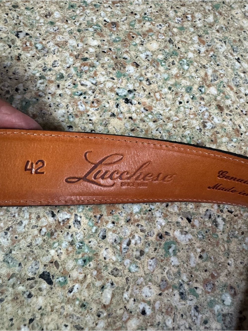Lucchese Women’s Ostrich Belt W1068 Size 42 Black - Picture 6 of 9